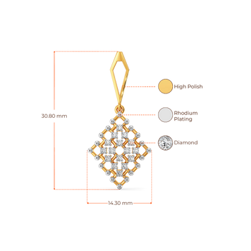 Not Just a Weave Diamond Earrings