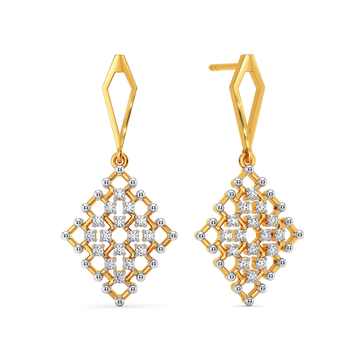Not Just a Weave Diamond Earrings