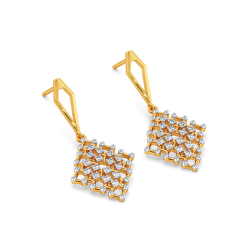 Not Just a Weave Diamond Earrings