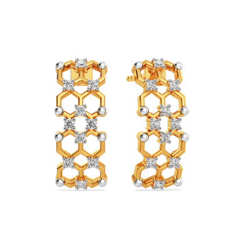 Not Just a Weave Diamond Earrings