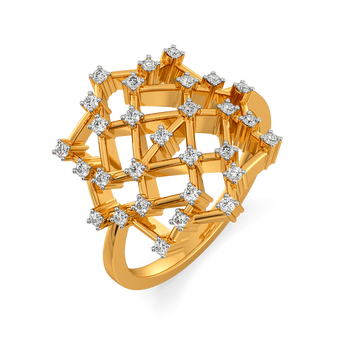 Hot Mesh Diamond Rings