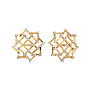Hot Mesh Diamond Earrings