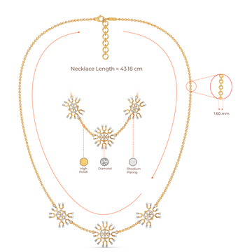 Fun with Mesh Diamond Necklaces
