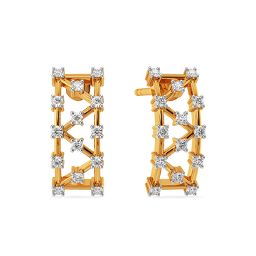 Just Meshing Around Diamond Earrings