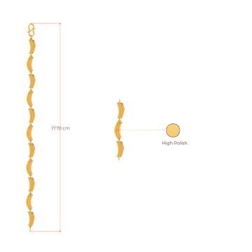 My Kinda Curves Gold Bracelets