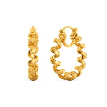 Sheath Sheers Gold Earrings
