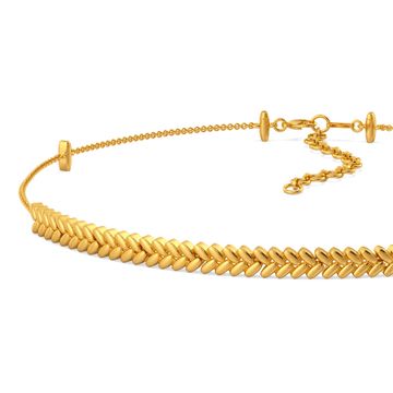 Plait Shields Gold Necklaces