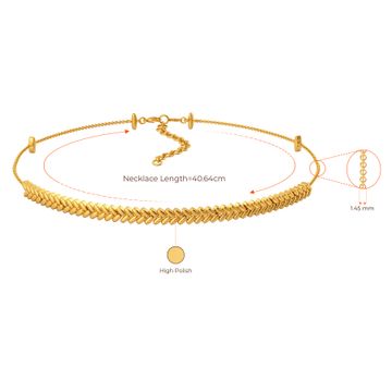 Plait Shields Gold Necklaces