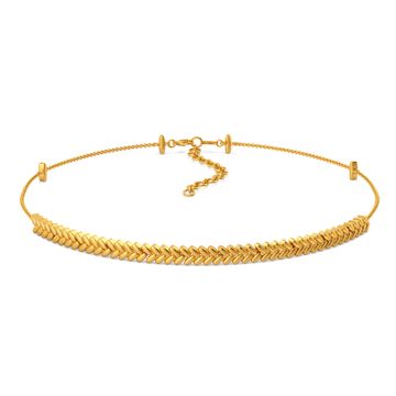 Plait Shields Gold Necklaces
