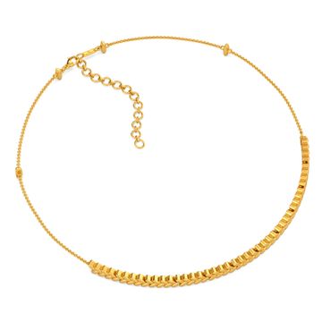 Plait Shields Gold Necklaces