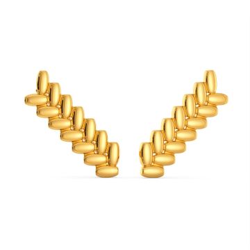 Plait Shields Gold Earrings