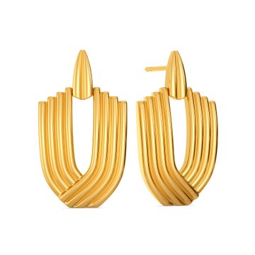 Snug N Secure Gold Earrings
