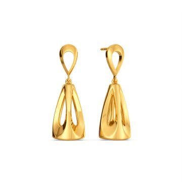 Body Suit Up Gold Earrings