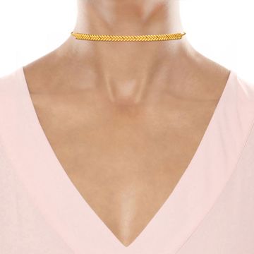 Plait Shields Gold Necklaces