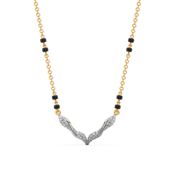 Infinity Knot Diamond Necklaces
