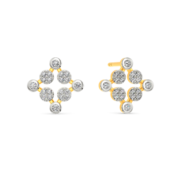 Nineties Charm Diamond Earrings