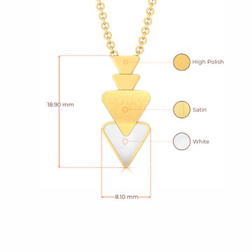 Minimalist Mod Gold Pendants