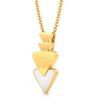 Minimalist Mod Gold Pendants