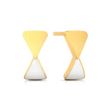 Minimalist Mod Gold Earrings