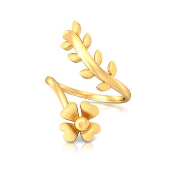 Floral Crown Gold Rings