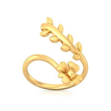 Floral Crown Gold Rings