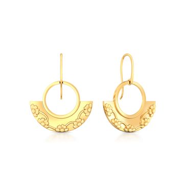Floral Reverie Gold Earrings