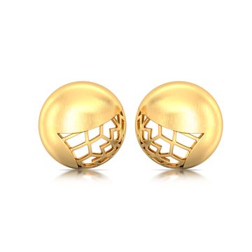 Golden Dome Gold Earrings