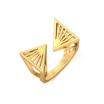 Prism Break Gold Rings