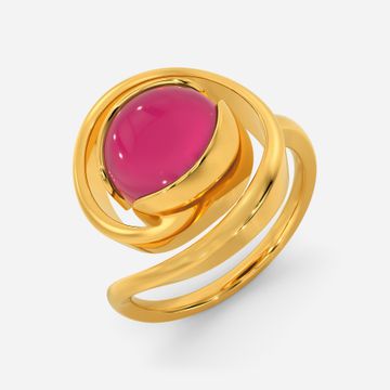 Paint In Pink Gemstone Rings
