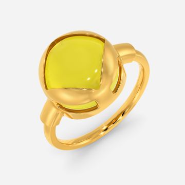 Yellow Sunshine Gemstone Rings