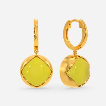 Yellow Sunshine Gemstone Earrings