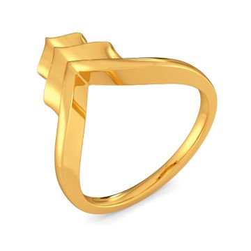 Bold Bolts Gold Rings