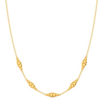 A Quilt Stitch Gold Necklaces