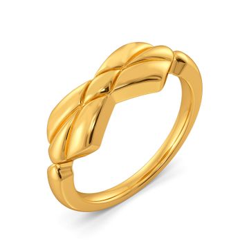 Caz Quilt Gold Rings