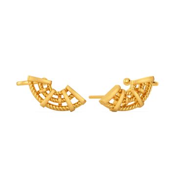 Tug A Tote Gold Earrings