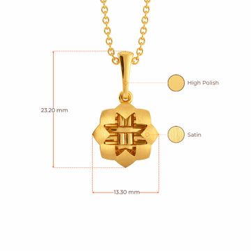 Wicker Vibes Gold Pendants