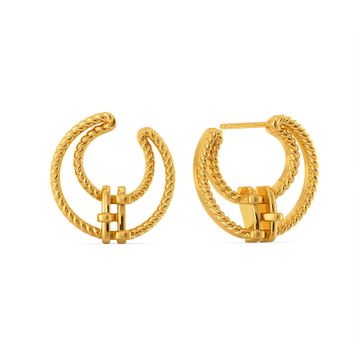 Roped to Hope Gold Earrings