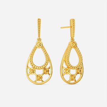 Forget Me Knot Gold Earrings