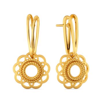 Birkin Braids Gold Earrings