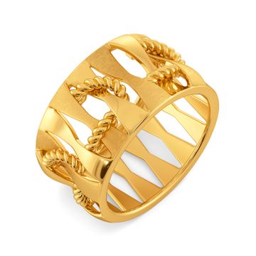 Practically Entwined Gold Rings