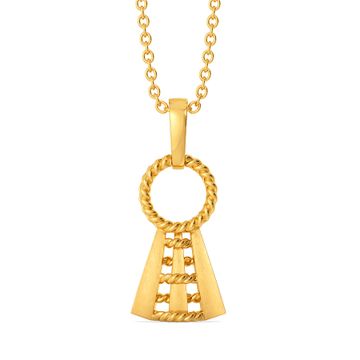 Practically Entwined Gold Pendants