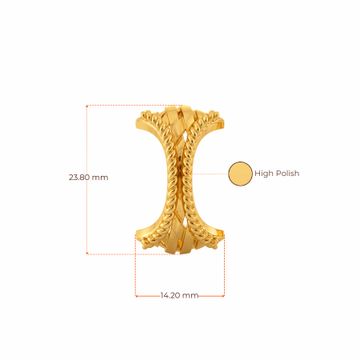 Spin A Weave Gold Earrings