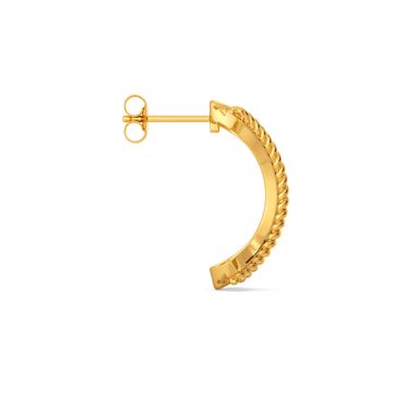 Spin A Weave Gold Earrings