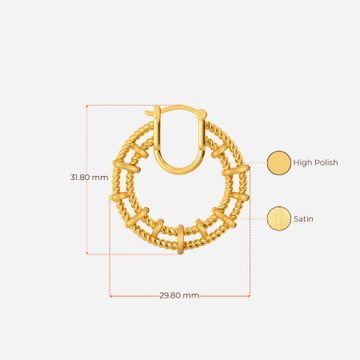 Total Carryall Gold Earrings