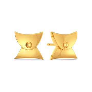 Classic Clasps Gold Earrings