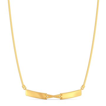 The Cross Bows Gold Necklaces
