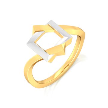 Dual Drama Gold Rings