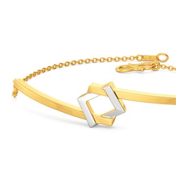 Dual Drama Gold Bracelets