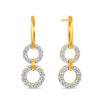 Minimal Buzz Diamond Earrings