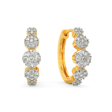 Minimal Buzz Diamond Earrings